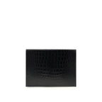 Black Leather Clutch Bag