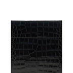 Black Leather Clutch Bag