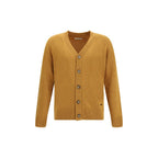 Yellow Fleece Wool Cardigan