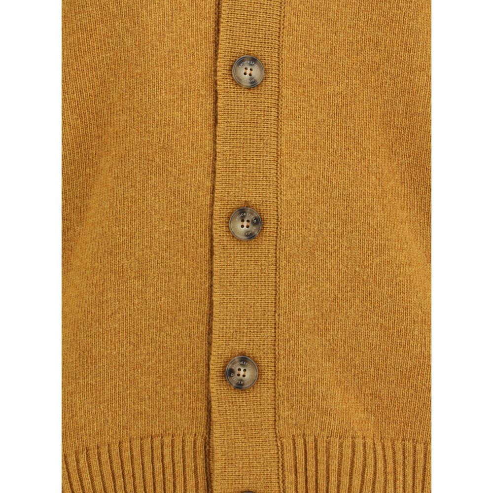 Yellow Fleece Wool Cardigan
