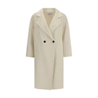 Cream Fleece Wool Coat