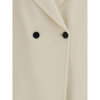 Cream Fleece Wool Coat