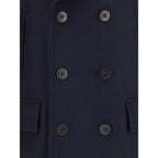 Blue Wool Coat