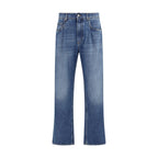 Blue Cotton Relaxed Fit Jeans
