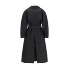 Black Polyester Coat
