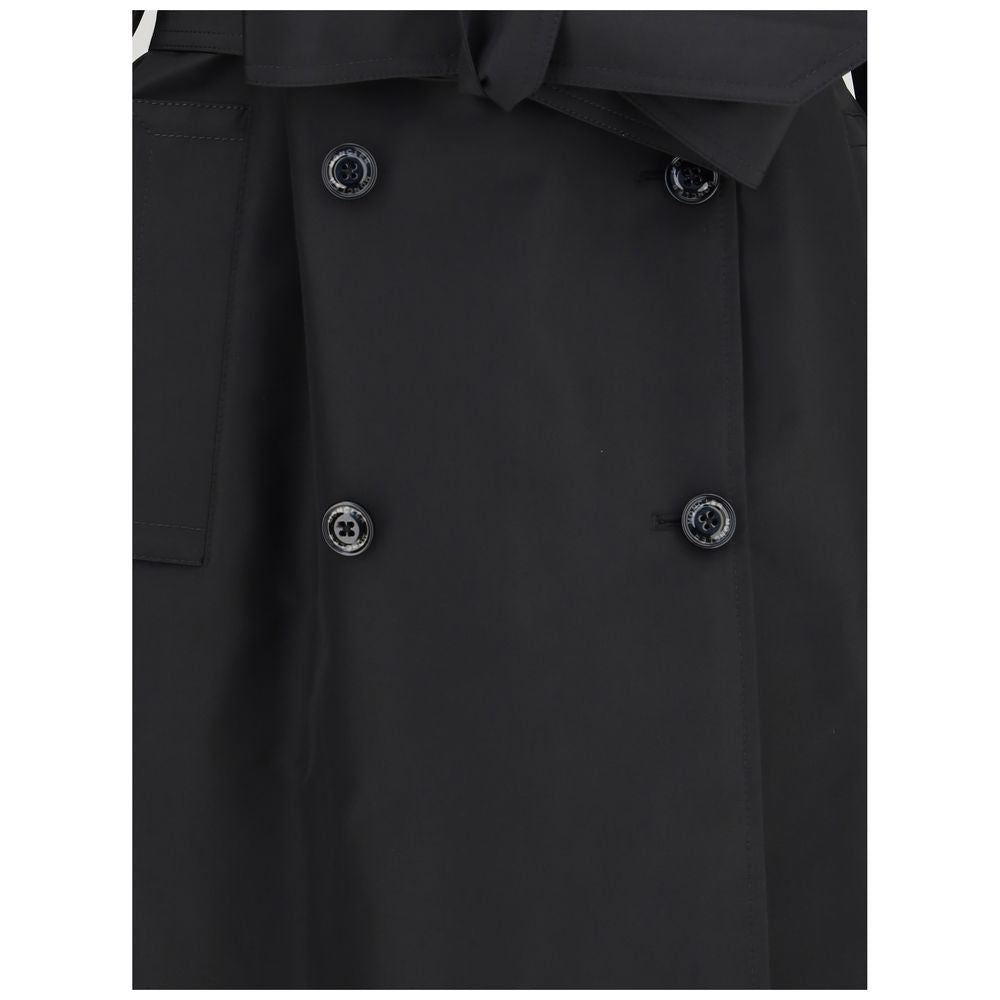 Black Polyester Coat