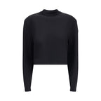 Black Viscose Sweatshirt