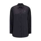 Black Polyester Dress Shirt