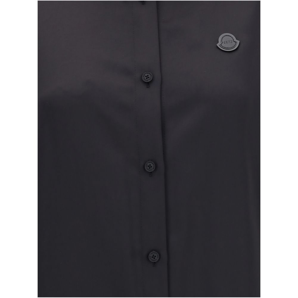 Black Polyester Dress Shirt