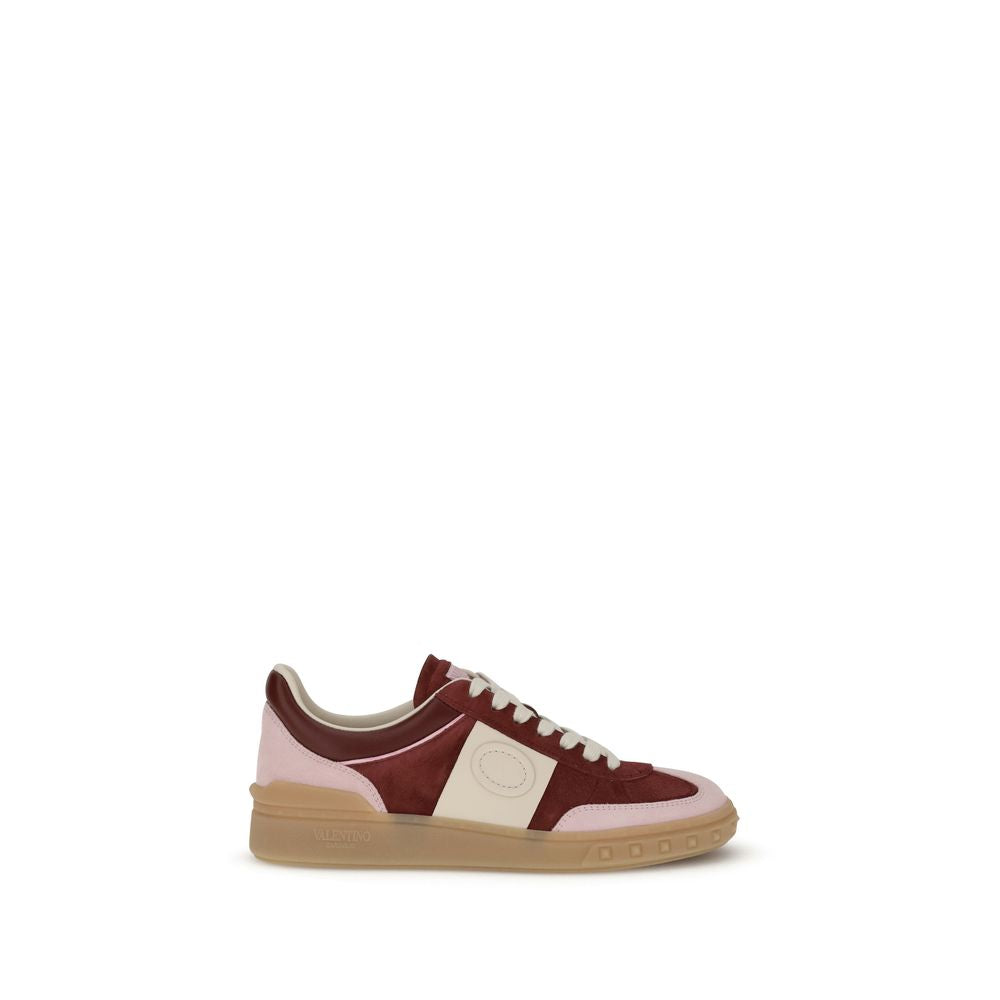 Red Calf Leather Bos Taurus Low Top Sneakers