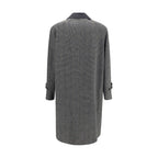 Gray Fleece Wool Coat