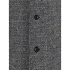Gray Fleece Wool Coat