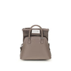 Beige Calf Leather Bos Taurus Handbag