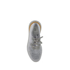 Gray Cotton Athletic Sneakers