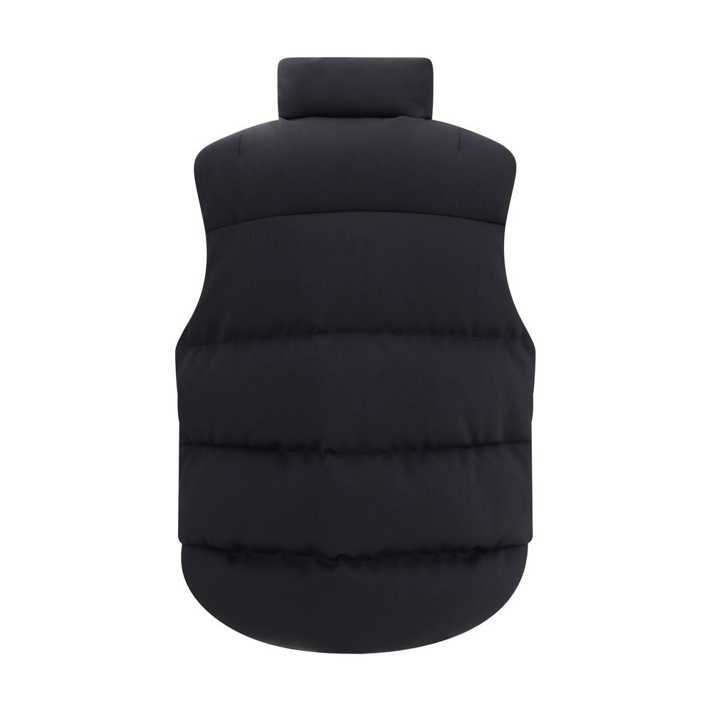 Black Polyamide Sleveless Jacket