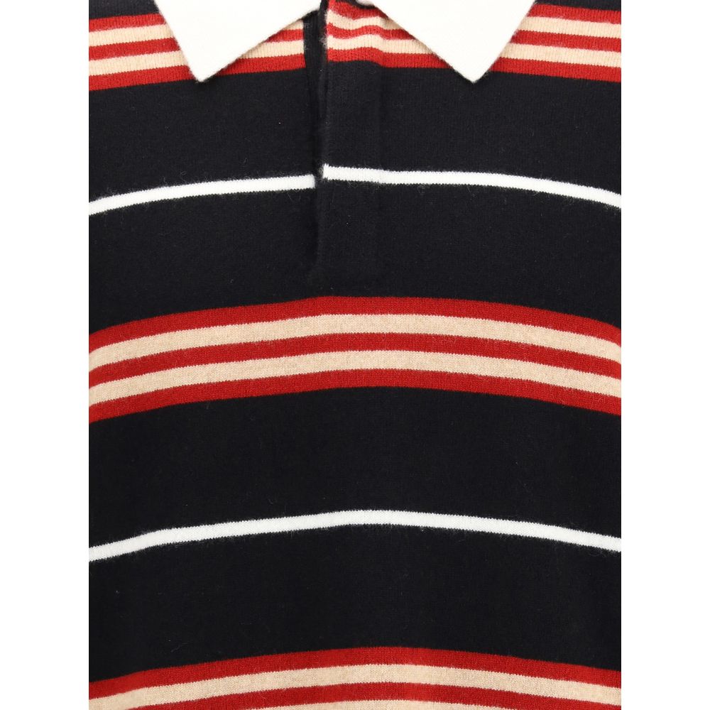 Multicolor Cashmere Polo Shirt