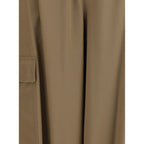 Beige Cotton Cargo Pants