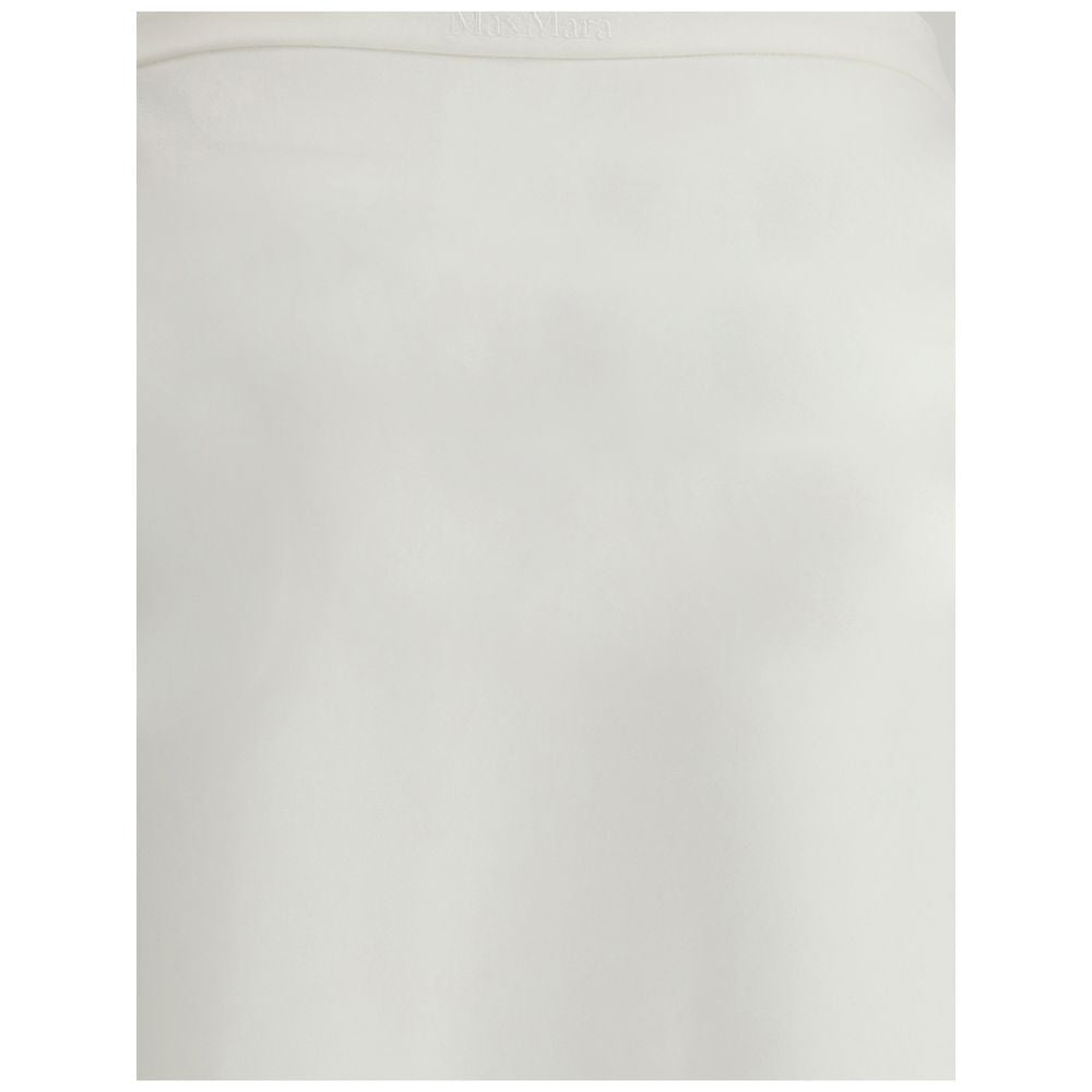 White Viscose Long Skirt