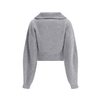 Gray Wool Cardigan