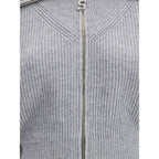 Gray Wool Cardigan