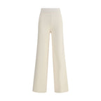 Cream Viscose Casual Pants