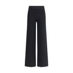 Black Viscose Casual Pants