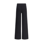 Black Viscose Casual Pants