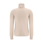 Beige Wool Turtleneck