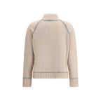 Beige Wool Turtleneck