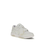 White Calf Leather Bos Taurus Low Top Sneakers