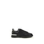 Black Calf Leather Bos Taurus Athletic Sneakers