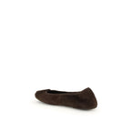 Brown Calf Leather Bos Taurus Ballet Flats