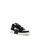 Black Calf Leather Bos Taurus Low Top Sneakers