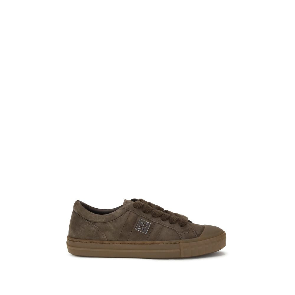 Brown Rubber Low Top Sneakers