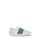 White Calf Leather Bos Taurus Low Top Sneakers