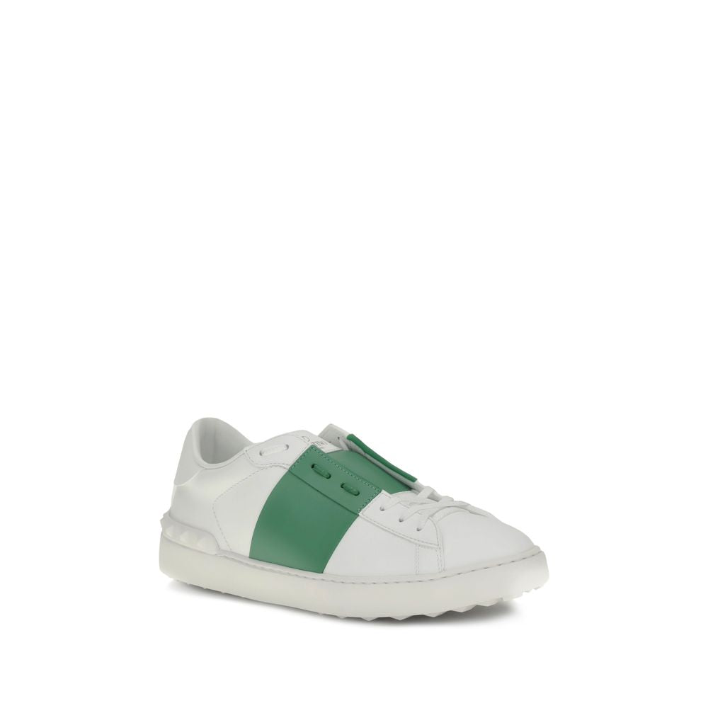 White Calf Leather Bos Taurus Low Top Sneakers