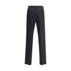 Black Viscose Casual Pants