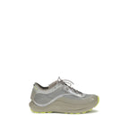Gray Polyester Athletic Sneakers