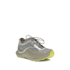 Gray Polyester Athletic Sneakers