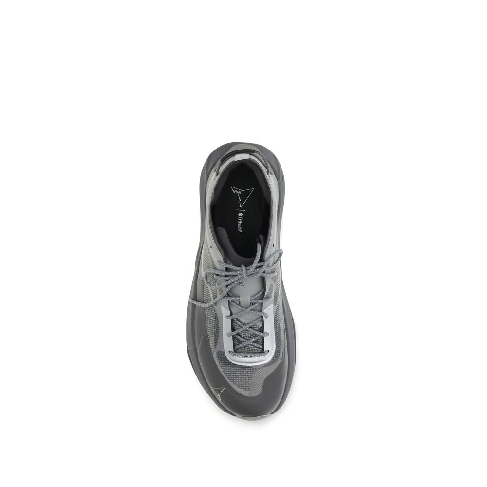 Gray Polyamide Athletic Sneakers
