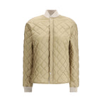 Beige Polyamide Bomber