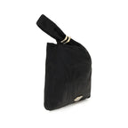 Black Silk Clutch Bag