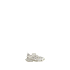 White Nylon Athletic Sneakers