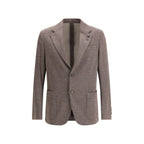 Brown Fleece Wool Blazer