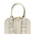 White Calf Leather Bos Taurus Handbag