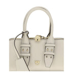 White Calf Leather Bos Taurus Handbag