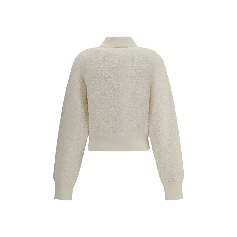 White Viscose Bomber