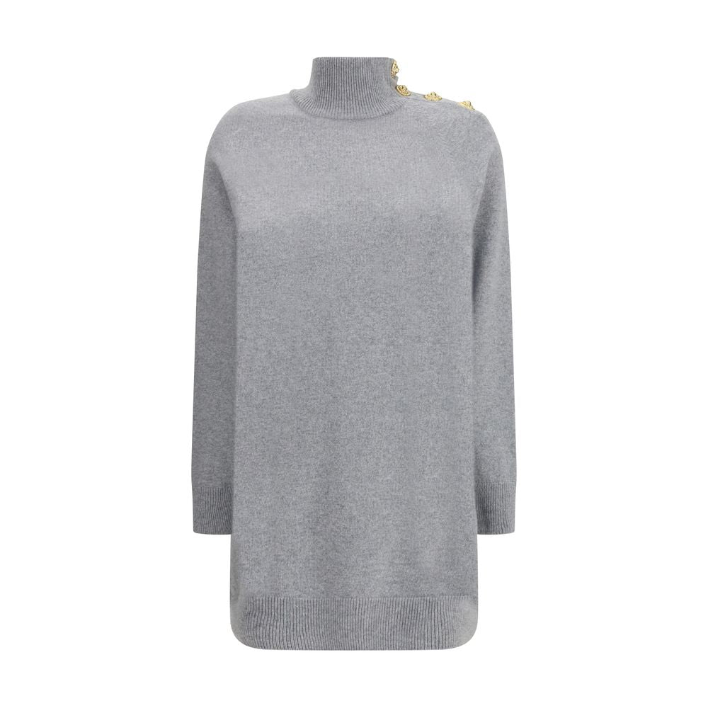 Gray Cashmere Casual Dress