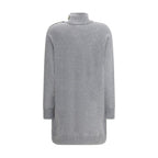 Gray Cashmere Casual Dress
