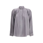 Gray Silk Shirt